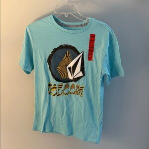 Volcom Aqua Graphic Logo Short Sleeve Tee Kids